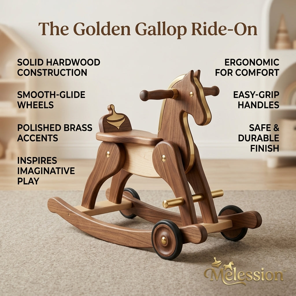 🐎 Melession™ The Golden Gallop Ride-On